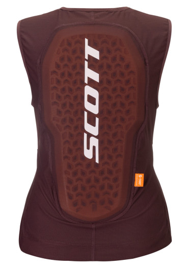 detail Scott Vest Airflow W's cocoa red