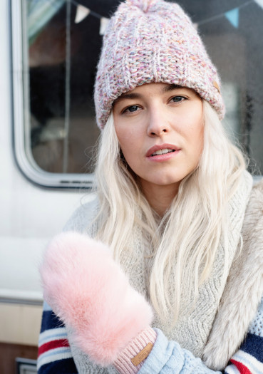 detail Barts Myla Beanie pink