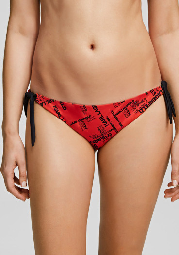 detail Dámske plavkyKarl Lagerfeld KL20WBT22 RED