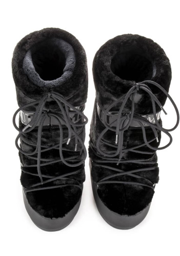 detail Moon Boot Icon Faux Fur, 001 Black