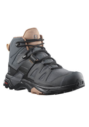 detail Dámske turistické topánky Salomon X ULTRA 4 MID GTX W – Ebony / Mocha Mousse / Almond Cream