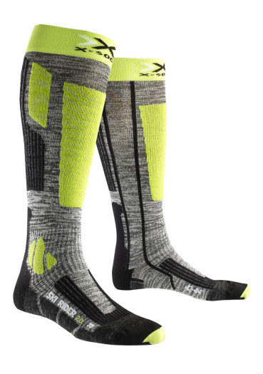 detail Pánske podkolienky X-SOCK SKI RIDER Green Lime