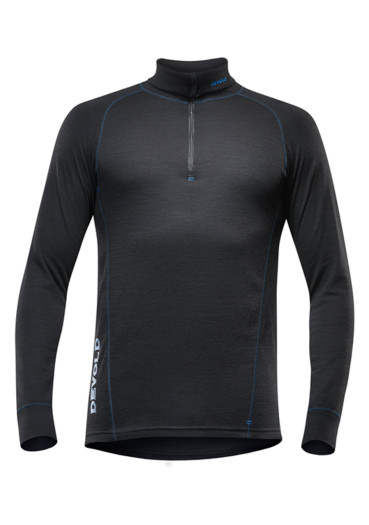 detail Pánske tričko DEVOLD DUO ACTIVE MAN ZIP NECK BLK