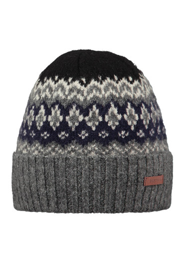 detail Pánska čiapka Barts Gregoris Beanie Dark Heather