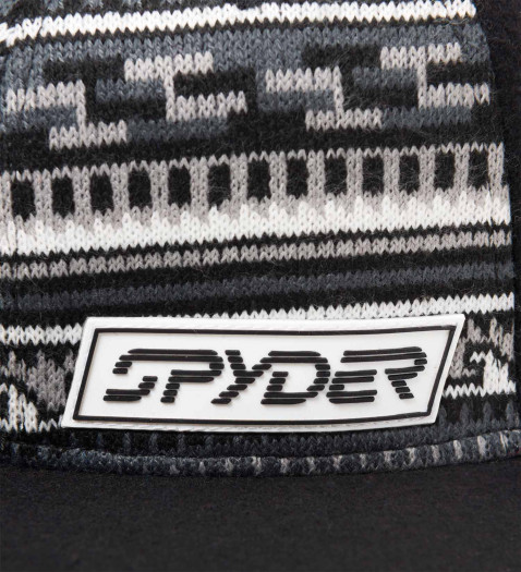 detail Pánska čiapka Spyder Toasty Wool Black