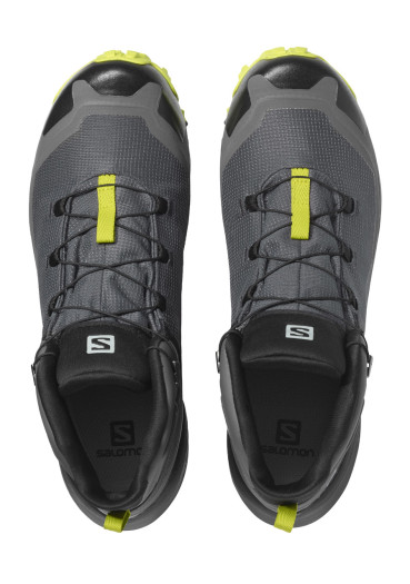 detail Pánska obuv Salomon CROSS HIKE MID GTX – Magnet / Black / Lapis Blue
