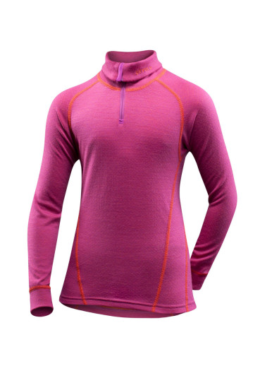 detail Dievčenské tričko DEVOLD ACTIVE KID ZIP NECK