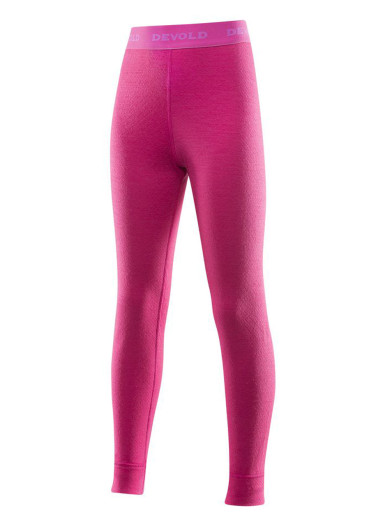 detail Detské nohavice DEVOLD DUO ACTIVE JUNIOR LONG PANT CERISE