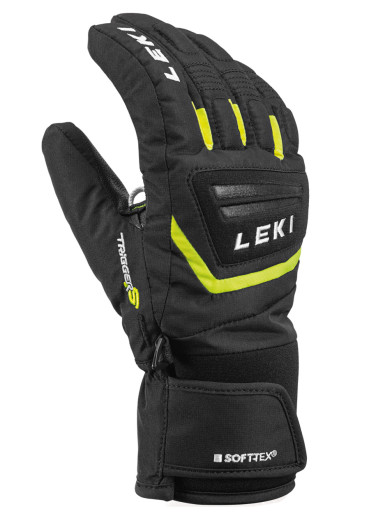 detail Detské rukavice Leki Griffin S Junior - Black/Ice Lemon