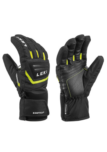 detail Detské rukavice Leki Griffin S Junior - Black/Ice Lemon