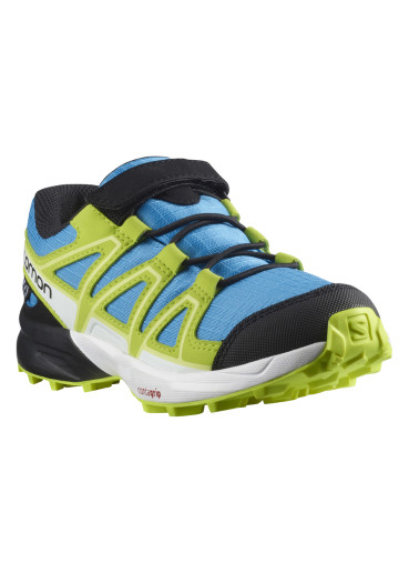 detail Detské topánky Salomon SPEEDCROSS CSWP K – Hawaiian Ocean / Evening Blue / Lime Green