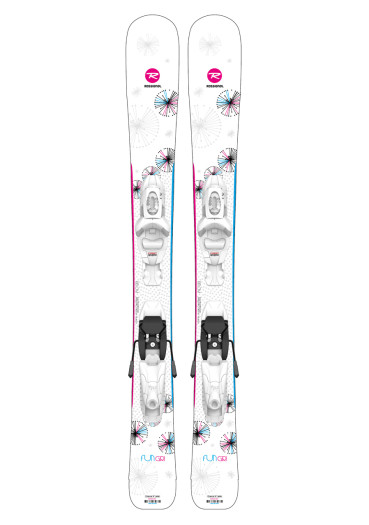 detail Rossignol Fun Girl Kid-X 100-130 +Kid-X 4 B76 wht/silv-set
