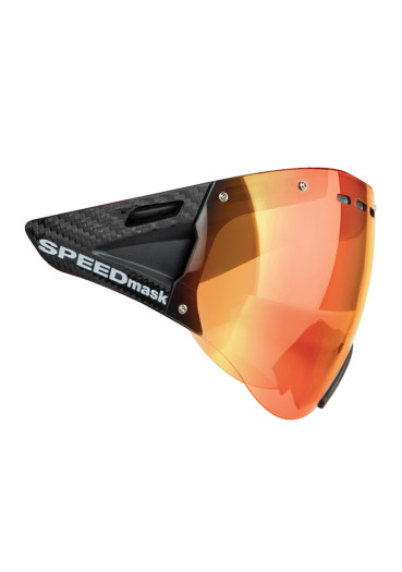 detail Cyklistický štít Casco SPEEDmask Carbonic Red Multilayer
