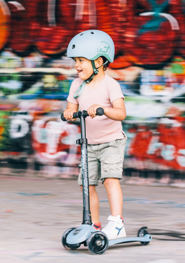 detail Detská prilba Scoot & Ride S/M – Oceľovo modrá