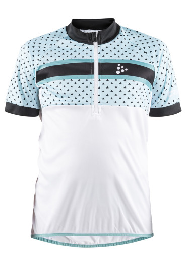 detail Detský cyklodres Craft Bike Jr 1906127 white / turquoise