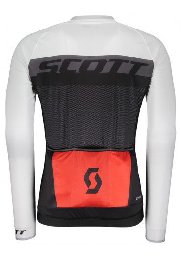 detail Pánsky cyklistický dres Scott RC Pro LS Shirt Black/Fiery Red