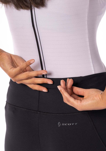 detail Dámske cyklistické kraťasy Scott Shorts W 's Endurance 10 +++ Blck / Dk Grey