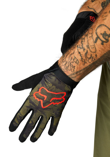 detail Fox Flexair Ascent Glove Olive Green