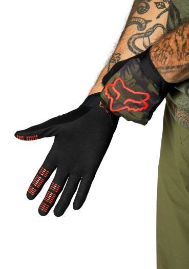 detail Fox Flexair Ascent Glove Olive Green