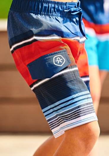 detail Chlapčenské kraťasy Color Kids Eske beach shorts AOP