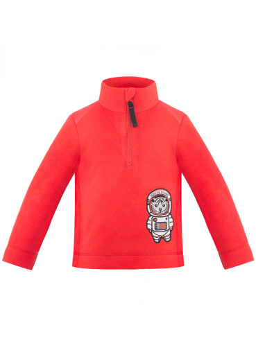 detail Detská mikina Poivre Blanc W18-1550-BBBY Fleece Sweater scarlet red2