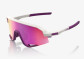 náhľad Slnečné okuliare 100% Slendale – Matte Chalk / Purple Multilayer Mirror Lens