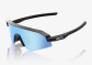 náhľad Detské slnečné okuliare 100% Slendale XS – Matná čierna / HiPER Blue Multilayer Mirror
