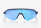 náhľad Detské slnečné okuliare 100% Slendale XS – Matná čierna / HiPER Blue Multilayer Mirror