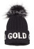 detail Dámska čiapka Goldbergh Hodd Beanie Real Raccoon Fur Black
