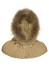 detail Dámsky šál Goldbergh Noami Hooded Scarf Real Raccoon Fur Latte