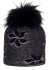 detail Dámska čiapka Granadilla Simon Fur Beanie – 001 Black