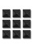 detail Gravity Pyramid Studs Black