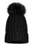 detail Dámska čiapka Goldbergh Una Beanie Real Pom Black