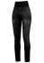 detail Crazy Pant Sound Woman Print Jeans Black