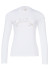 detail Dámske tričko Goldbergh Classic Long Sleeve Tee White