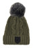 detail Dámska čiapka Toni Sailer Casandra Fur W Hat – Dark Olive 653