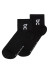 detail On Running Logo Sock Mid 3P, Black