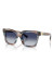 detail Slnečné okuliare Dolce & Gabbana DG4498 34481455 – pruhovaná modrá/šedá, gradientné modré sklá