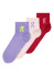 detail Damske ponožky On Running Logo Sock Mid 3P – Orchid/Comet