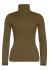 detail Dámsky rolák Goldbergh Mira Long Sleeve Knit Sweater Dark Olive