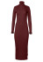 detail Dámske šaty Goldbergh Mireille Long Sleeve Knit Dress Vino Rosso