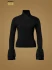 detail Dámsky sveter Goldbergh Fiori Long Sleeve Knit Sweater Black