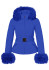 detail Dámska bunda Goldbergh Giselle Ski Jacket Faux Dazzling Blue