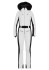 detail Dámska kombinéza Goldbergh Parry Ski Suit Faux Border White
