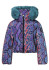 detail Dámska bunda Goldbergh Lucinda Ski Jacket Faux Border Snake Turchese
