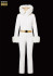 detail Dámsky overal Goldbergh Vita Ski Suit Faux Border Cream