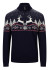 detail Pánsky sveter Dale of Norway Dale Christmas Mask Sweater Navy Offwhite Redrose
