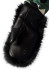 detail Dámske rukavice Perfect Moment Faux Fur Mitten Black