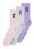 detail Ponožky On Running Logo Sock High 3P, Orchid/Bloom