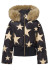 detail Dámska bunda Goldbergh Shinnen Ski Jacket Faux Border Black/Gold